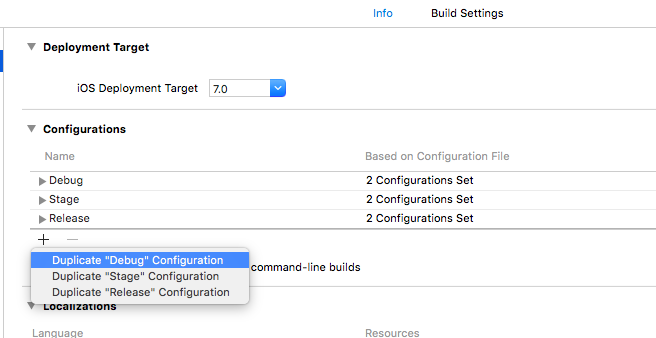 Xcode-configuration